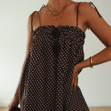 The Dotty Dress | Chocolate Brown