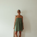 The Dotty Dress | Green + Yellow