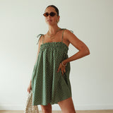 The Dotty Dress | Green + Yellow