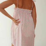 The Dotty Dress | White + Red | PRE-ORDER