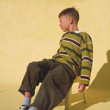 The Rae Rugby Jersey - Avocado Stripe