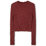 Suvi High Neck Top - Half Red