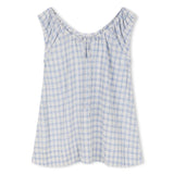 Camille Dress - Powder Blue Check