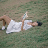 Bare Road - Chloe Dress in Spirulina Stripe
