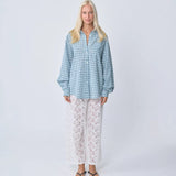Oversized Shirt - Blue Plaid