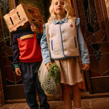 Reversible Chambray Button Vest - Vintage Blue