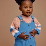 Polly Corduroy Pinafore Dress - Lake