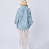 Oversized Shirt - Blue Plaid