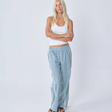 Racer Pant - Blue Plaid
