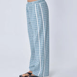 Racer Pant - Blue Plaid