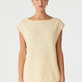Poppy Tie Side Top - Butter