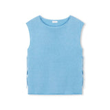 Poppy Tie Side Top - Cyan