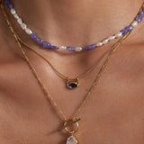 Nyra Iolite Gold Necklace