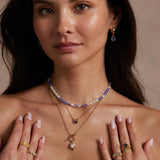 Nyra Iolite Gold Necklace