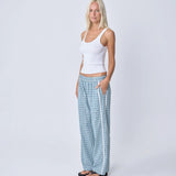 Racer Pant - Blue Plaid