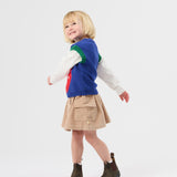 Jumbo Strawberry Knit Vest - Classic Blue