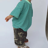 Cool Mint Stripe Tee - Kids