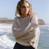 Solene Sweater - Cream & Sand