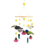 Mobile-Handmade Felted Australian Birds