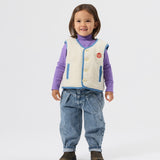 Reversible Chambray Button Vest - Vintage Blue