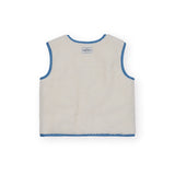 Reversible Chambray Button Vest - Vintage Blue