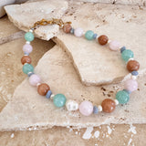 Peace Pearl Stone Necklace/Bag Charm