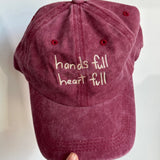Heart Full Adults Cap - Cherry