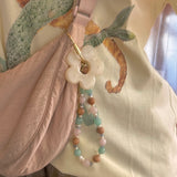 Peace Pearl Stone Necklace/Bag Charm