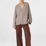 Emmet Cardigan - Chocolate & Cream