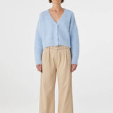 Liora Fluffy Cardigan - Sky