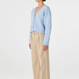 Liora Fluffy Cardigan - Sky