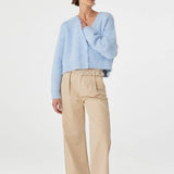 Liora Fluffy Cardigan - Sky