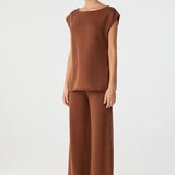 Poppy Tie Side Top - Clay