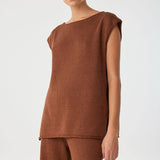 Poppy Tie Side Top - Clay