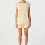 Poppy Tie Side Top - Butter
