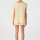 Poppy Tie Side Top - Butter