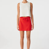 Pippa Mini Skirt - Cherry Red