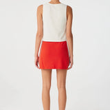 Pippa Mini Skirt - Cherry Red