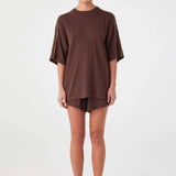 Pippa Oversized Tee - Espresso