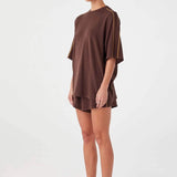 Pippa Oversized Tee - Espresso