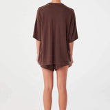 Pippa Oversized Tee - Espresso