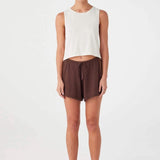 Pippa Drawstring Short - Espresso