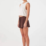 Pippa Drawstring Short - Espresso