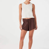 Pippa Drawstring Short - Espresso