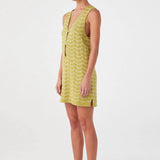 Onda Shift Dress - Matcha Wave