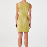 Onda Shift Dress - Matcha Wave