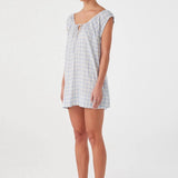 Camille Dress - Powder Blue Check
