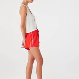 Pippa Drawstring Short - Hibiscus