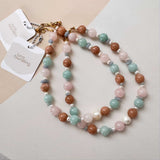 Peace Pearl Stone Necklace/Bag Charm