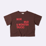 MMM TEE in BROWN/RED